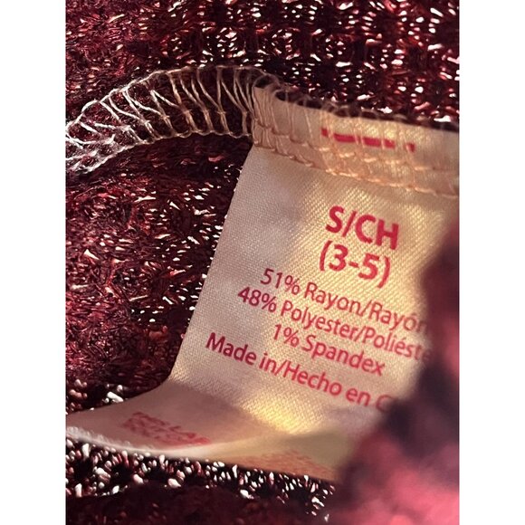 No Boundaries Top Womens Small 3 5 Waffle Knit Pink Burgundy Stripe Casual Shirt - Picture 7 of 15